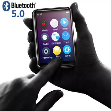 CHENFEC Bluetooth 5.0 MP3/MP4 Player, 32GB HiFi Lossless Music Player with 2.5" Full Touch Screen, FM Radio, Recorder, Speaker - Imported from UK